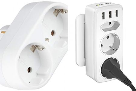 enchufes dobles verticales