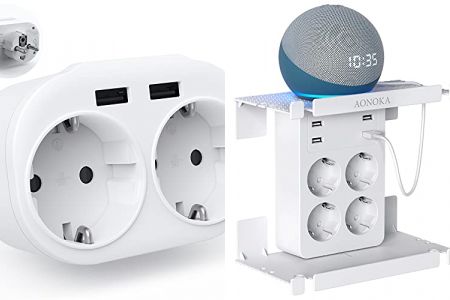 enchufes ladrón de pared