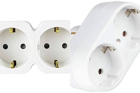 enchufes ladrón dobles verticales