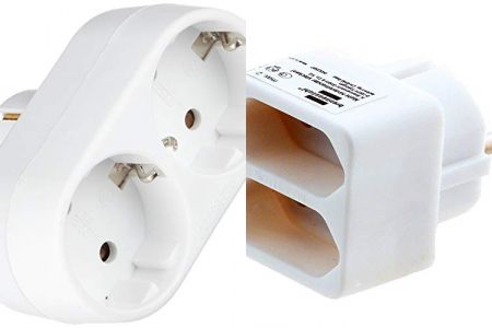 enchufes ladrón dobles