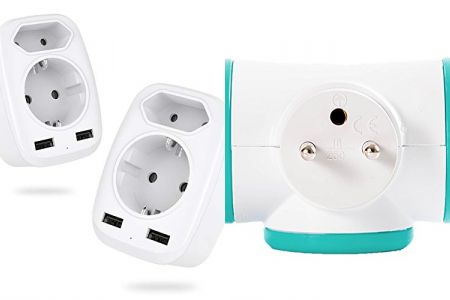 enchufes ladrón giratorios