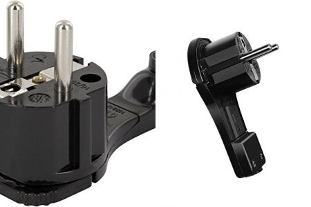 enchufes negros macho