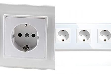 enchufes triple empotrado