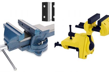 tornillos de banco con gato de coche