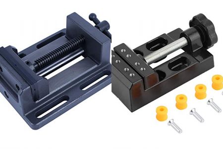 tornillos de banco con prensa