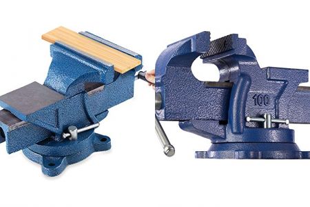 tornillos de banco con yunque