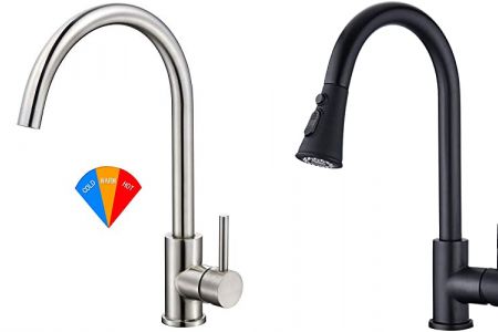 grifos de cocina color marrón