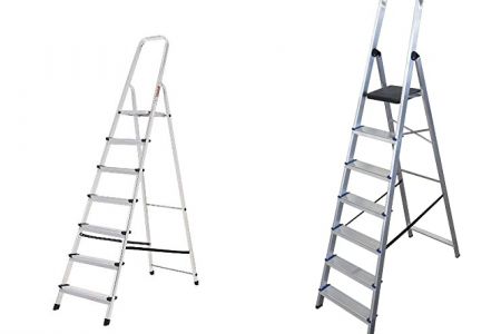 escaleras de aluminio de 7 peldaños