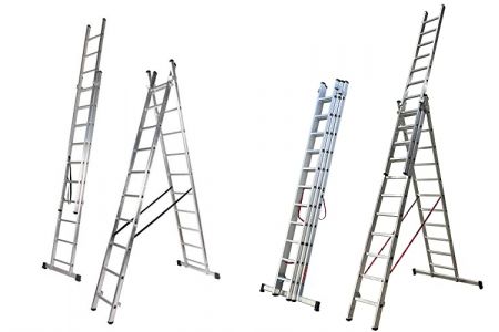 escaleras de aluminio doble hoja