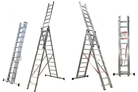 escaleras de aluminio extensibles 3 tramos
