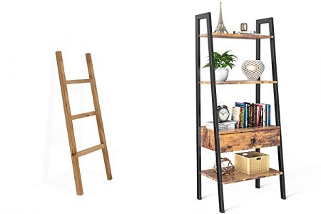 escaleras de madera con mueble