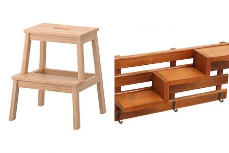 escaleras de madera con piso flotante