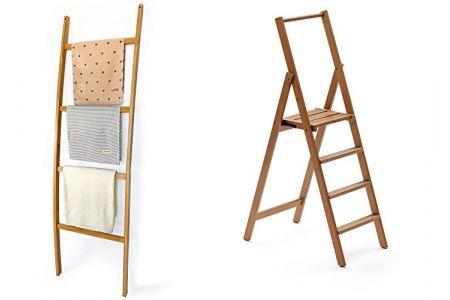 escaleras de madera de 4 peldaños