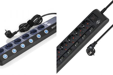 regletas 6 tomas con interruptores independientes