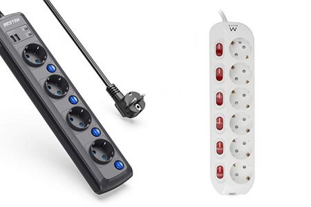 regletas con interruptores individuales